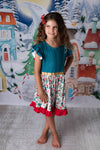 HAZEL CHRISTMAS FLORAL DRESS