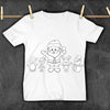 COLOR YOUR OWN TSHIRT - SANTA & FRIENDS