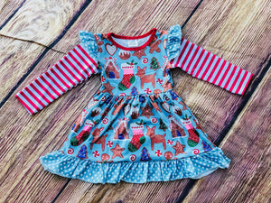 CHRISTMAS GINGERBREAD COOKIE  DRESS