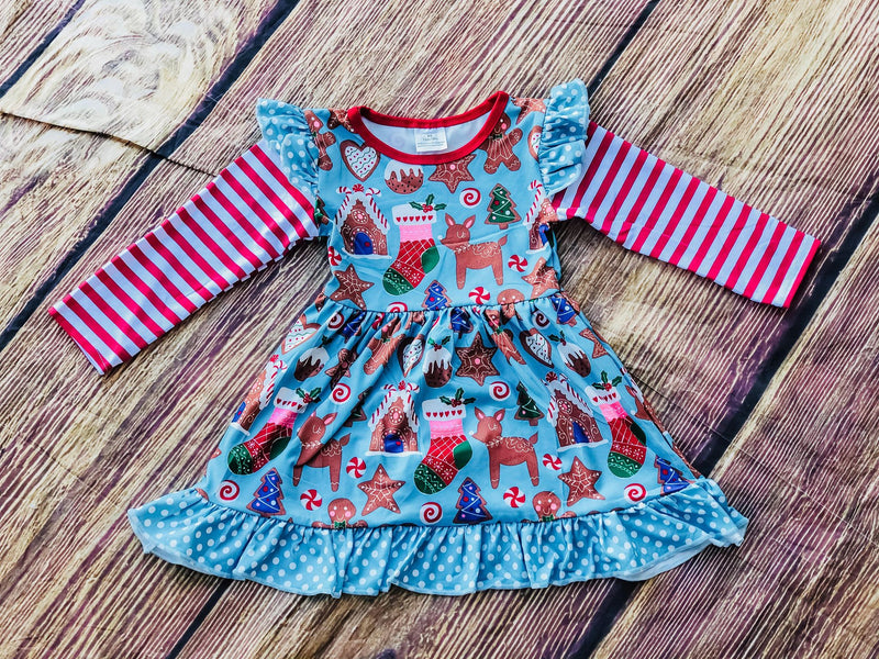 CHRISTMAS GINGERBREAD COOKIE  DRESS