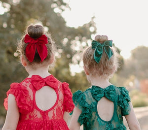 SAILOR BOW - RED & GREEN
