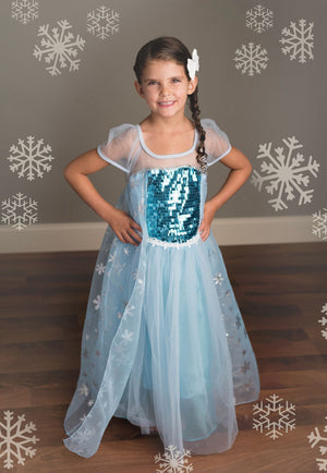 ICE QUEEN DRESS WITH CAPE
