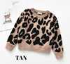 ANIMAL PRINT SWEATER - TAN