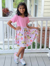 PINK BACK TO SCHOOL SUPPLIES DRESS