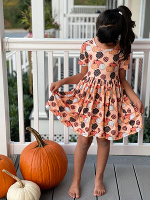 ORANGE PUMPKIN DRESS