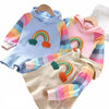 RAINBOW HOODIE DRESS  - 4 COLORS