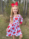 RED HEARTS TWIRL DRESS