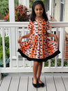 BATS STRIPE HALLOWEEN DRESS