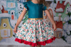 HAZEL CHRISTMAS FLORAL DRESS