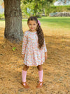 PINK PUMPKIN LONG SLEEVES DRESS