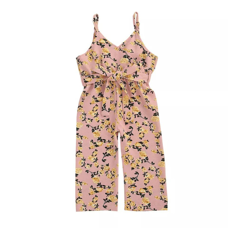 FLORAL JUMPSUIT - PINK