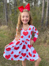 RED HEARTS TWIRL DRESS