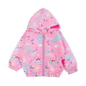 PINK UNICORN WINDBREAKER JACKET