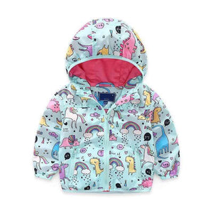 UNICORN & DINOSAUR WINDBREAKER JACKET