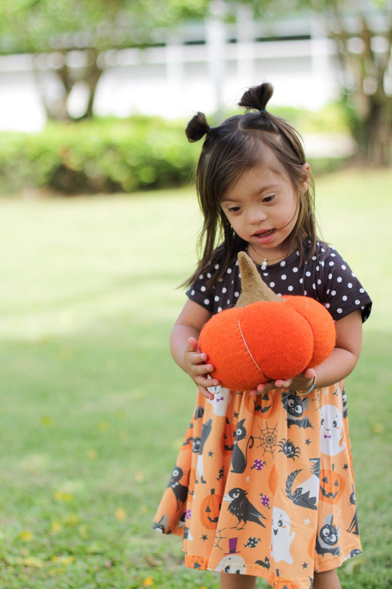 SPOOKY HALLOWEEN CAT TWIRL DRESS