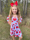 RED HEARTS TWIRL DRESS
