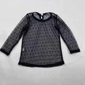 BLACK LACE TOP