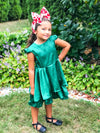 MONROE HI LO DRESS - GREEN