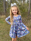 KOALA LONG SLEEVES TWIRL DRESS
