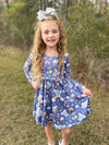 KOALA LONG SLEEVES TWIRL DRESS