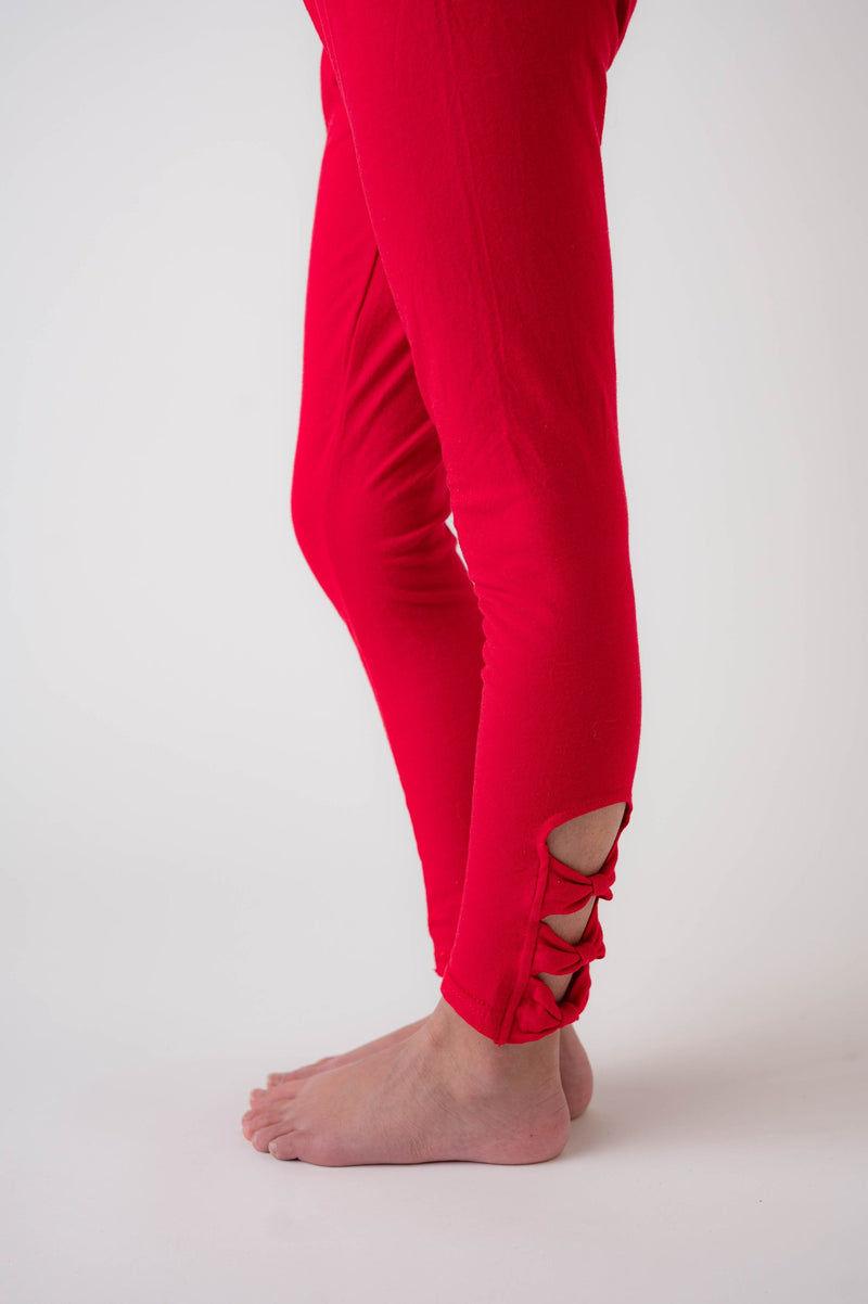 RED BOW LEGGINGS