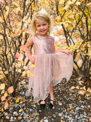 CHAMPAGNE SPARKLE TUTU DRESS