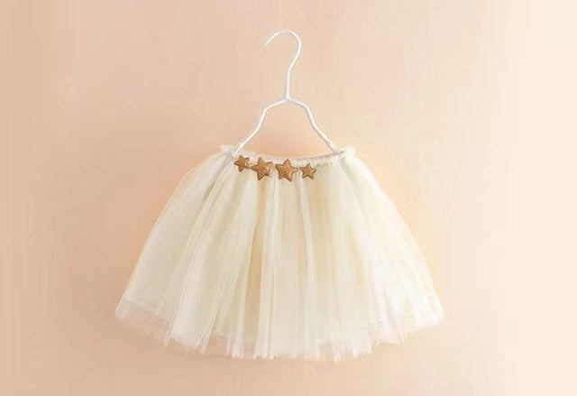 IVORY STAR SEQUINS TUTU SKIRT
