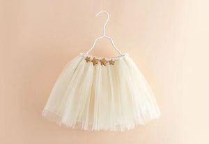 IVORY STAR SEQUINS TUTU SKIRT