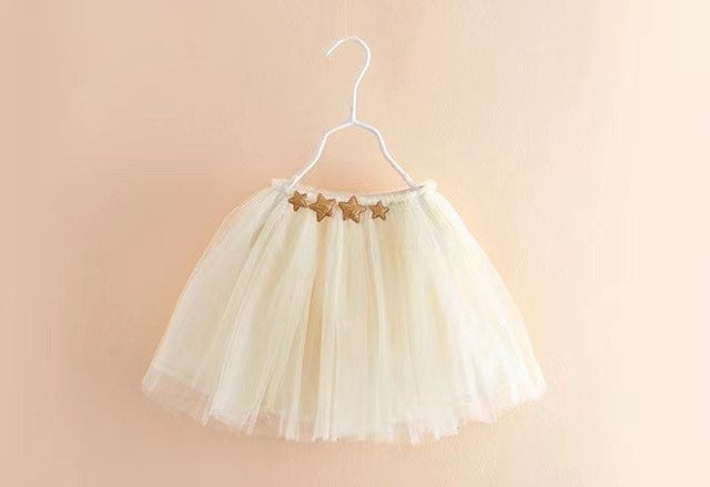 IVORY STAR SEQUINS TUTU SKIRT