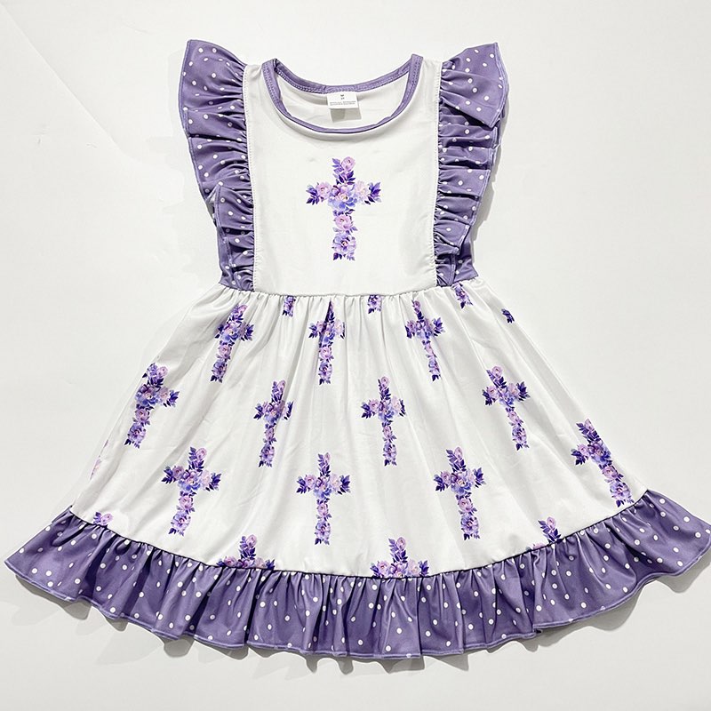 FLORAL CROSS DRESS
