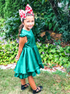 MONROE HI LO DRESS - GREEN