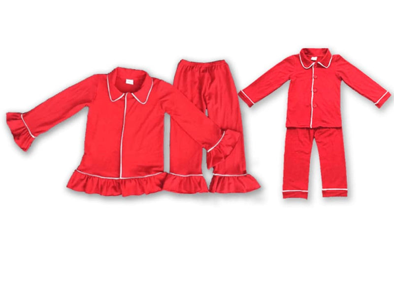 RED MILK SILK CHRISTMAS PJS
