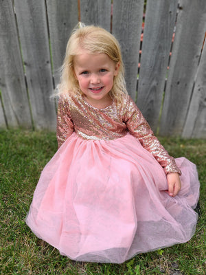 PINK SPARKLE TUTU DRESS