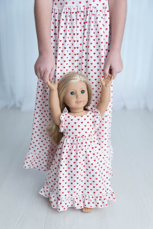 SALLY VALENTINE NIGHTGOWN - WHITE