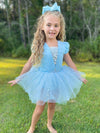 ICE QUEEN TUTU DRESS WITH CAPE