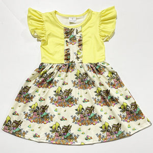 YELLOW EASTER BUNNY DRESS