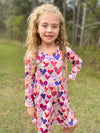 VALENTINE RAINBOW MILK SILK DRESS