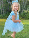 ICE QUEEN TUTU DRESS WITH CAPE