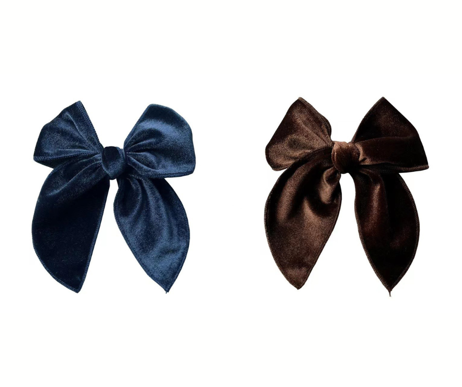 SAILOR BOW - BROWN & NAVY