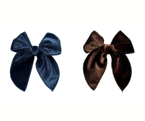 SAILOR BOW - BROWN & NAVY