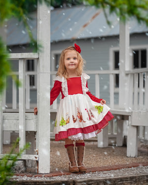 SANTA & FRIENDS TWIRLY DRESS