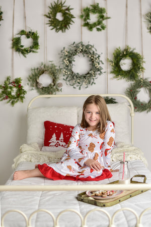 SANTA'S CHRISTMAS COOKIES & MILK NIGHTGOWN