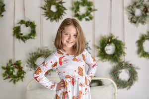 SANTA'S CHRISTMAS COOKIES & MILK NIGHTGOWN