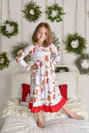 SANTA'S CHRISTMAS COOKIES & MILK NIGHTGOWN