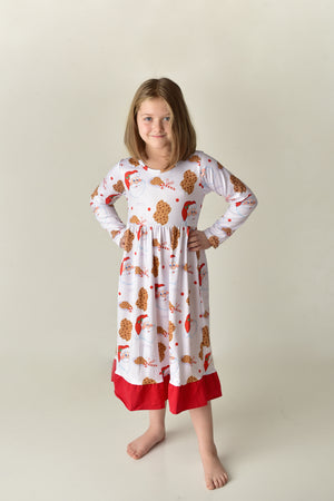 SANTA'S CHRISTMAS COOKIES & MILK NIGHTGOWN