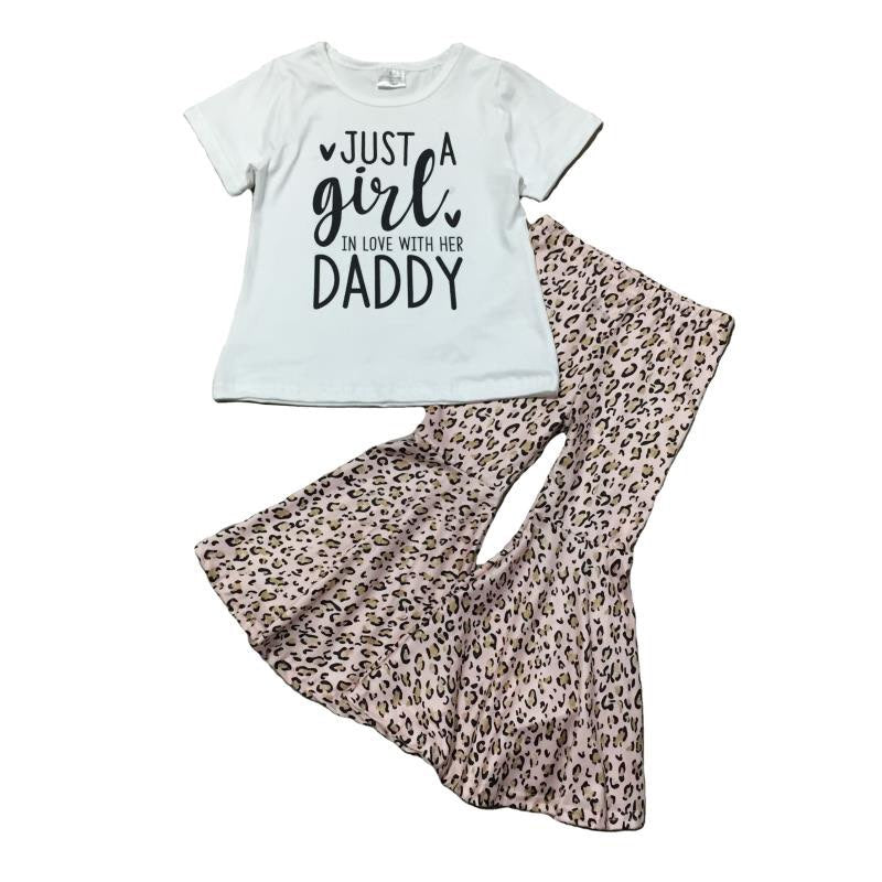 JUST A GIRL IN LOVE WITH HER DADDY  TOP AND PANTS SET