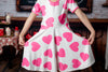 HOT PINK HEARTS WITH POCKETS DRESS