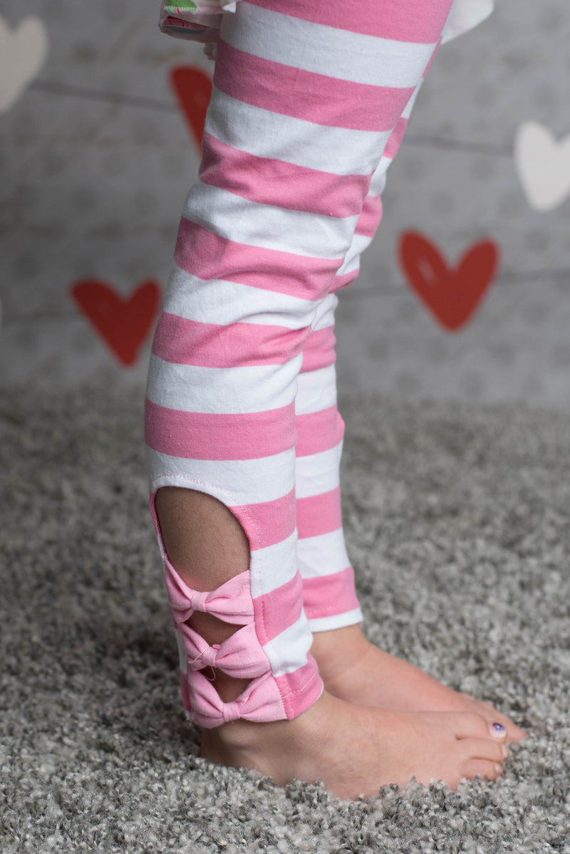 PINK BOW LEGGINGS