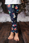 CHRISTMAS DINO MILK SILK LEGGINGS