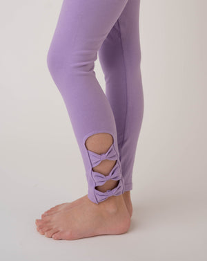 LAVENDER BOW LEGGINGS